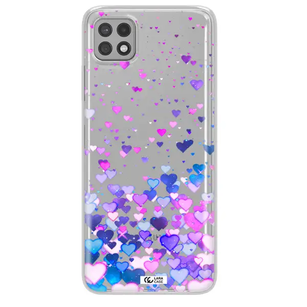 Watercolor Flying Hearts Samsung A22 5g Clear TPU Case