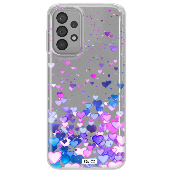 Watercolor Flying Hearts Samsung A33 Clear TPU Case
