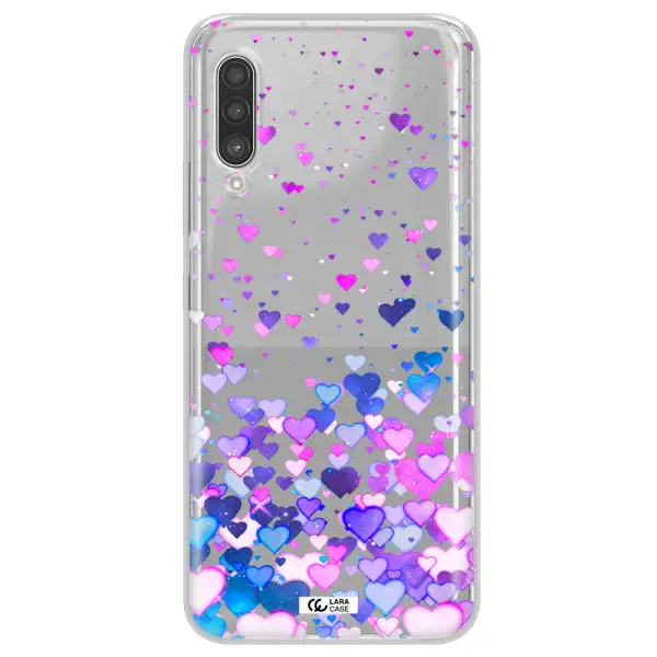 Watercolor Flying Hearts Samsung A90 Clear TPU Case