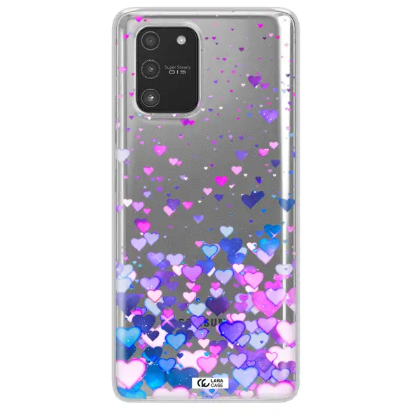 Watercolor Flying Hearts Samsung A91 Clear TPU Case
