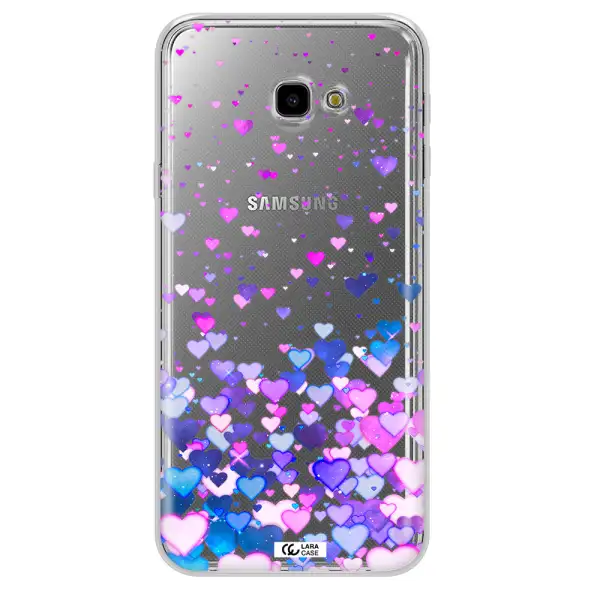 Watercolor Flying Hearts Samsung J4 Plus Clear TPU Case