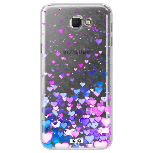 Watercolor Flying Hearts Samsung J5 Prime Clear TPU Case