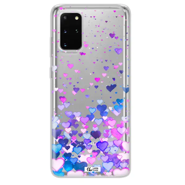 Watercolor Flying Hearts Samsung S 20 Plus Clear TPU Case