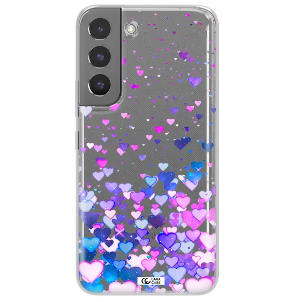 Watercolor Flying Hearts Samsung S 22 Plus Clear TPU Case