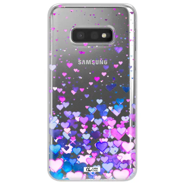 Watercolor Flying Hearts Samsung S10e Clear TPU Case