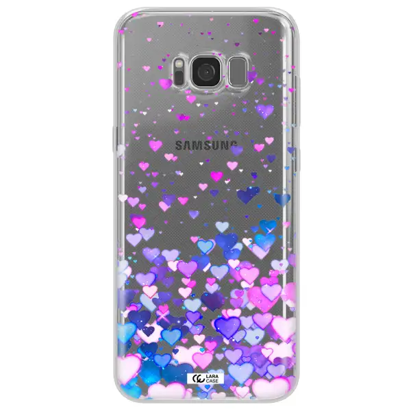 Watercolor Flying Hearts Samsung S8 Plus Clear TPU Case