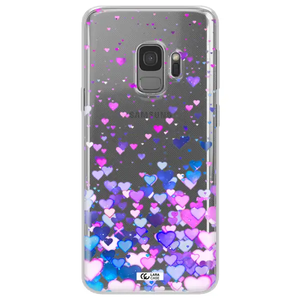 Watercolor Flying Hearts Samsung S9 Clear TPU Case