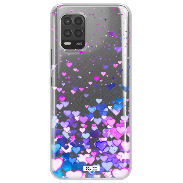 Watercolor Flying Hearts Xiaomi Mi 10 Lite Clear TPU Case