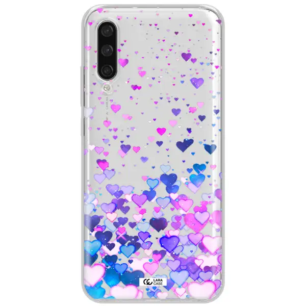 Watercolor Flying Hearts Xiaomi Mi A3 Clear Tpu Case