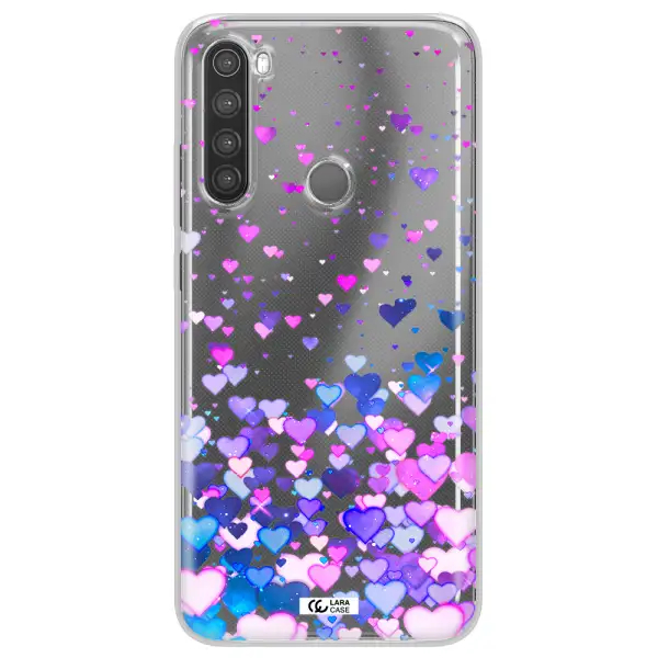 Watercolor Flying Hearts Xiaomi Note 8 Clear TPU Case