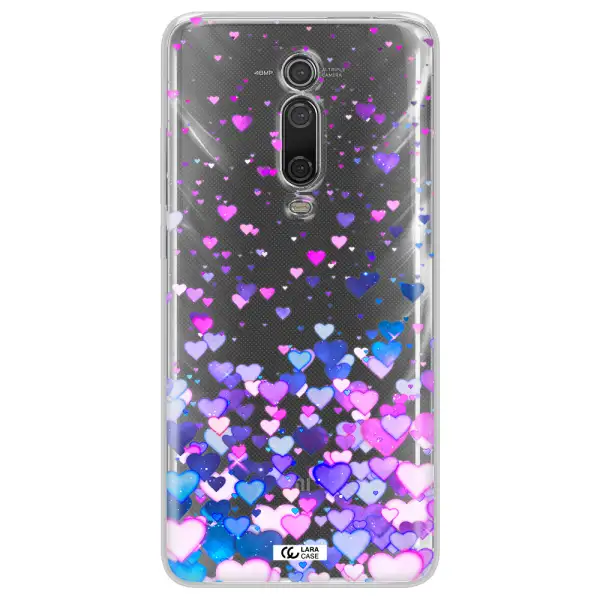 Watercolor Flying Hearts Xiaomi Redmi K20 Clear Tpu Case