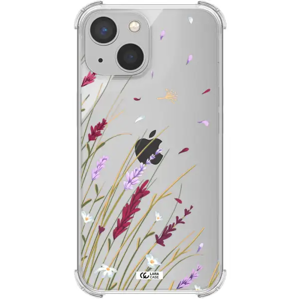 Long Grass Flower Apple iPhone 13 Clear PC Case