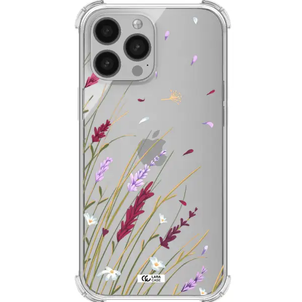 Long Grass Flower Apple iPhone 13 Pro Clear PC Case