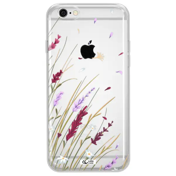 Long Grass Flower Apple iPhone 6 plus Clear TPU Case