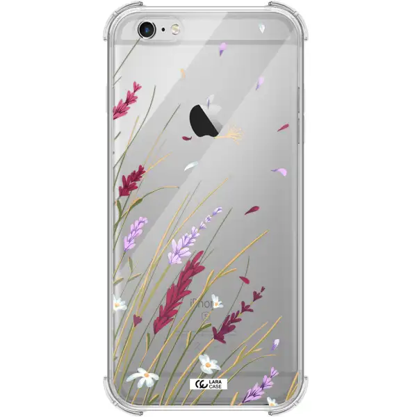 Long Grass Flower Apple iPhone 6S Clear PC Case
