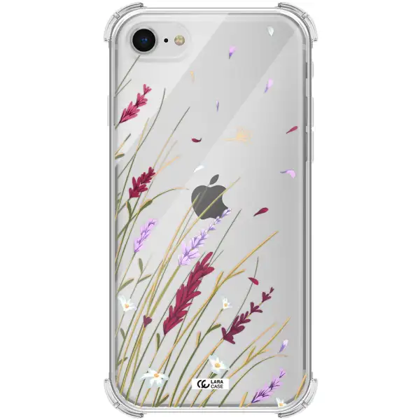 Long Grass Flower Apple iPhone se 2020 Clear PC Case