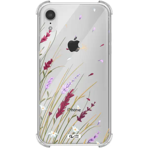 Long Grass Flower Apple iPhone XR Clear PC Case