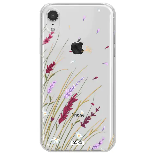 Long Grass Flower Apple iPhone XR Clear TPU Case