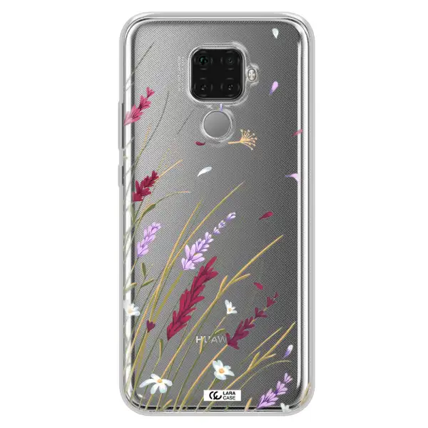 Long Grass Flower Huawei Mate 30 Lite Clear TPU Case