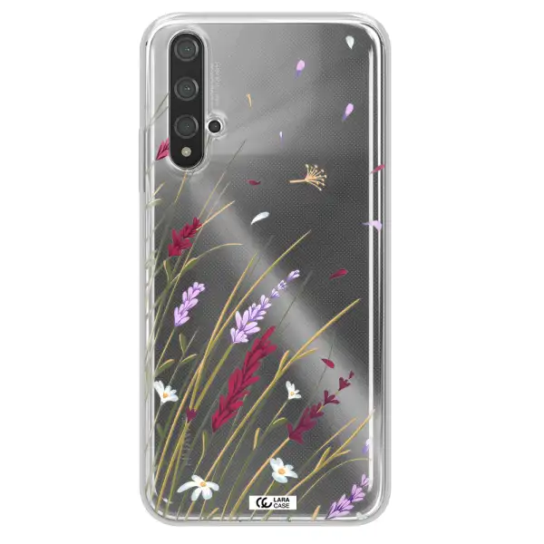 Long Grass Flower Huawei Nova 5t Clear TPU Case