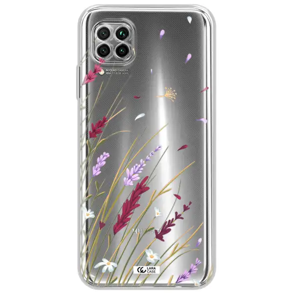 Long Grass Flower Huawei Nova 7I Clear Tpu Case