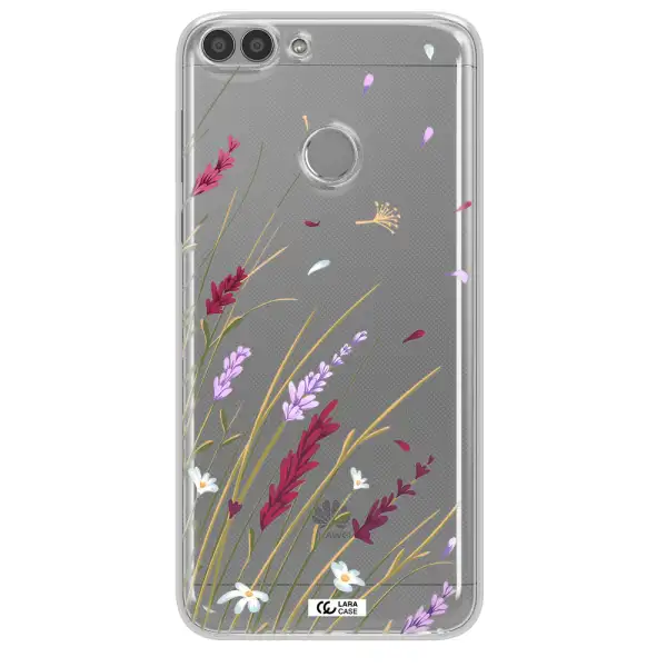 Long Grass Flower Huawei P Smart 2017 Clear TPU Case