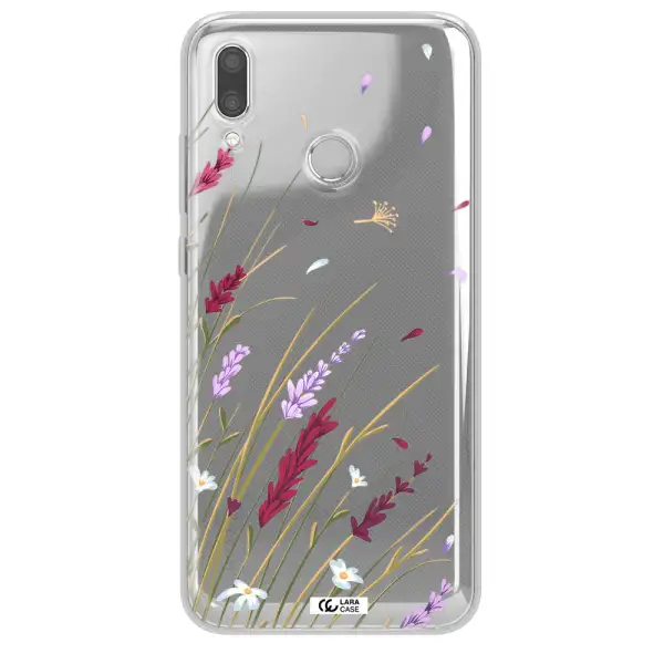 Long Grass Flower Huawei P Smart 2019 Clear TPU Case