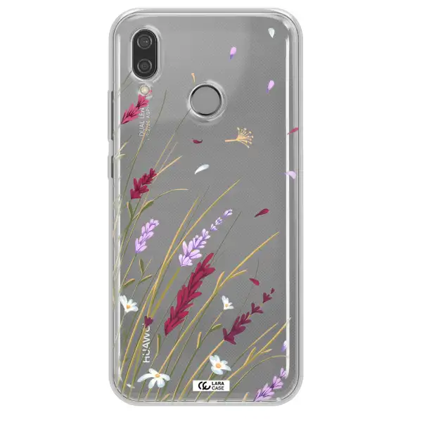 Long Grass Flower Huawei P20 Lite Clear TPU Case