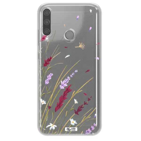 Long Grass Flower Huawei P40 Lite E Clear TPU Case