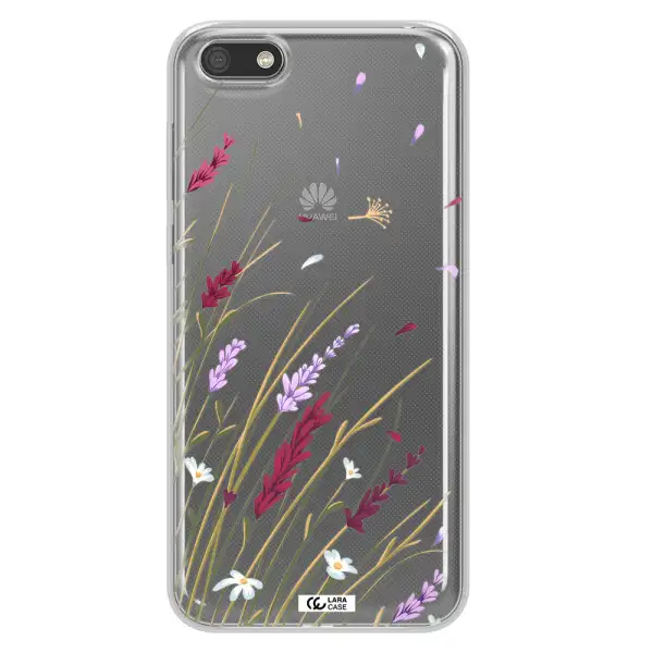 Long Grass Flower Huawei Y5 2018 Clear TPU Case