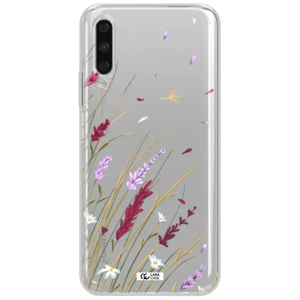 Long Grass Flower Huawei Y9S Clear Tpu Case