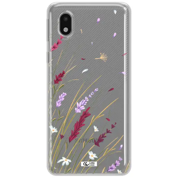 Long Grass Flower Samsung A01 Core Clear Tpu Case