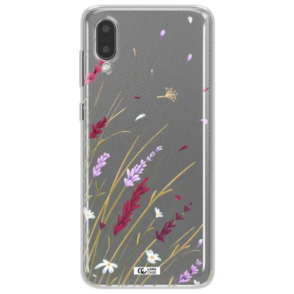 Long Grass Flower Samsung A02 Clear TPU Case