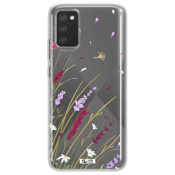 Long Grass Flower Samsung A02S Clear TPU Case