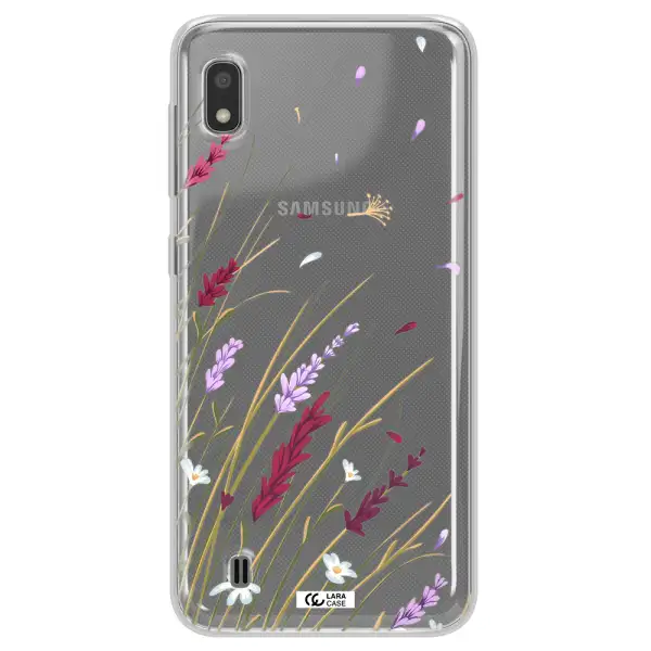 Long Grass Flower Samsung A10 Clear TPU Case
