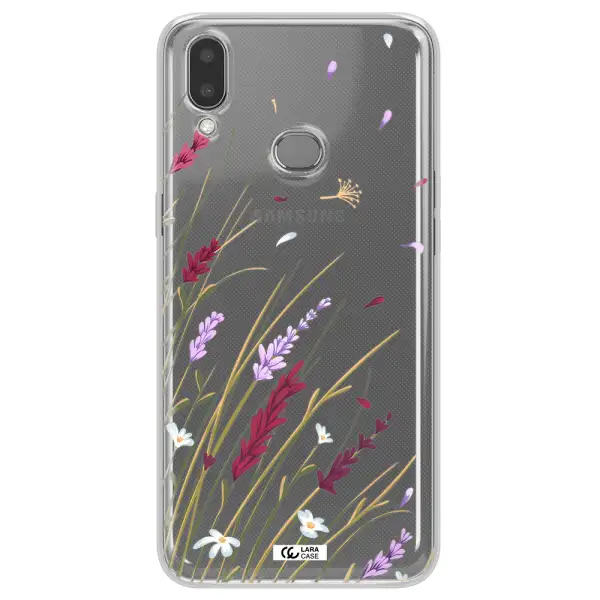 Long Grass Flower Samsung A10S Clear TPU Case