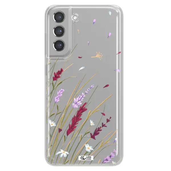 Long Grass Flower Samsung A21 Fe Clear TPU Case