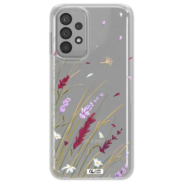 Long Grass Flower Samsung A23 Clear TPU Case