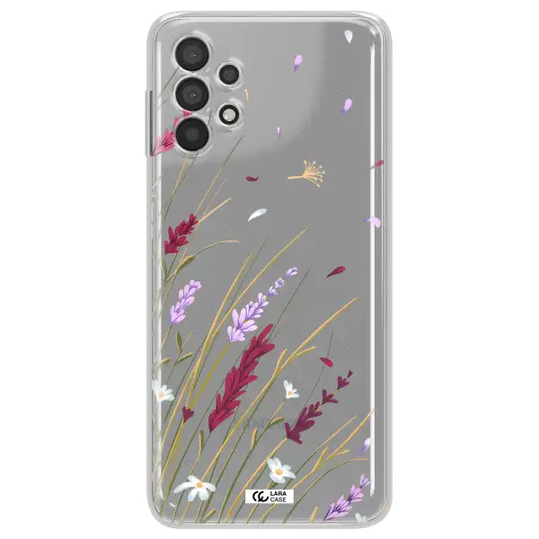 Long Grass Flower Samsung A32 Clear TPU Case