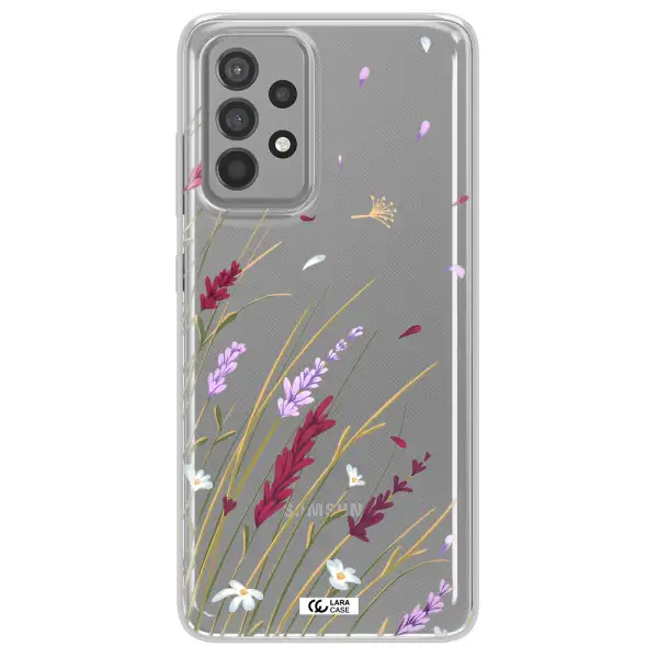 Long Grass Flower Samsung A52 Clear TPU Case