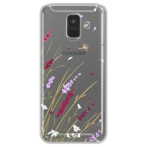 Long Grass Flower Samsung A6 Clear TPU Case