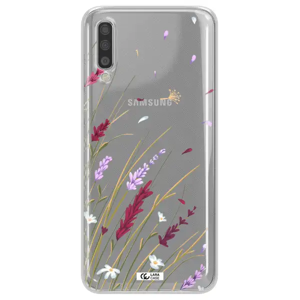 Long Grass Flower Samsung A70S Clear Tpu Case