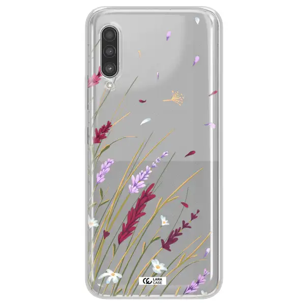 Long Grass Flower Samsung A90 Clear TPU Case
