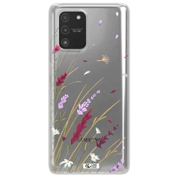 Long Grass Flower Samsung A91 Clear TPU Case