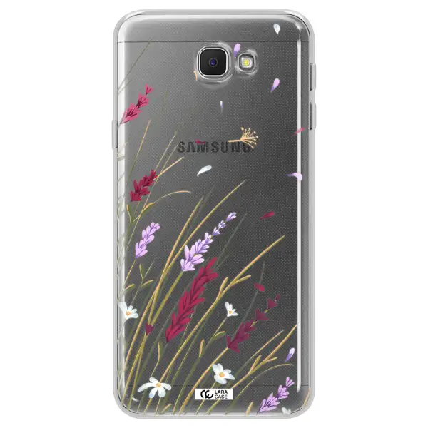 Long Grass Flower Samsung J5 Prime Clear TPU Case