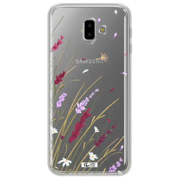 Long Grass Flower Samsung J6 Plus Clear TPU Case