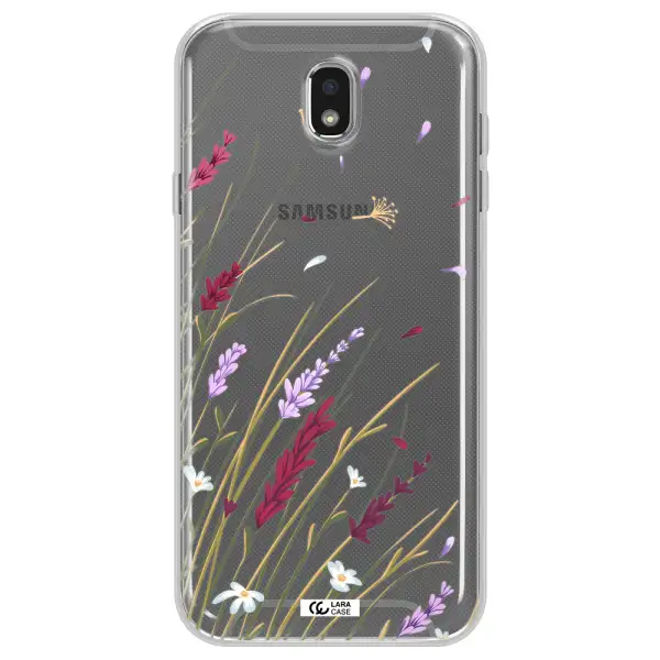 Long Grass Flower Samsung J7 Pro Clear TPU Case
