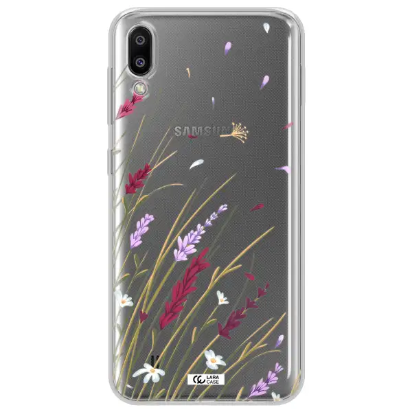 Long Grass Flower Samsung M10 Clear TPU Case