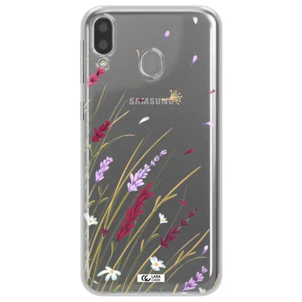 Long Grass Flower Samsung M20 Clear TPU Case