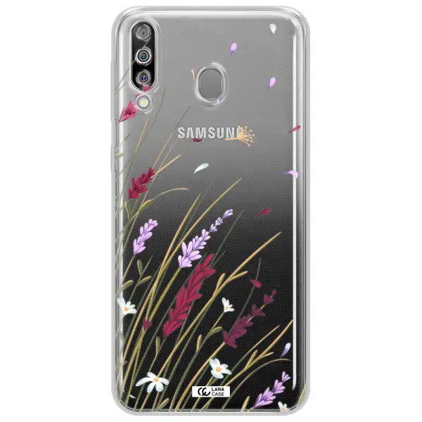 Long Grass Flower Samsung M30 Clear TPU Case